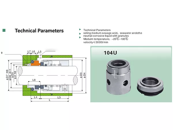 104U Cartridge Mechanical Seal